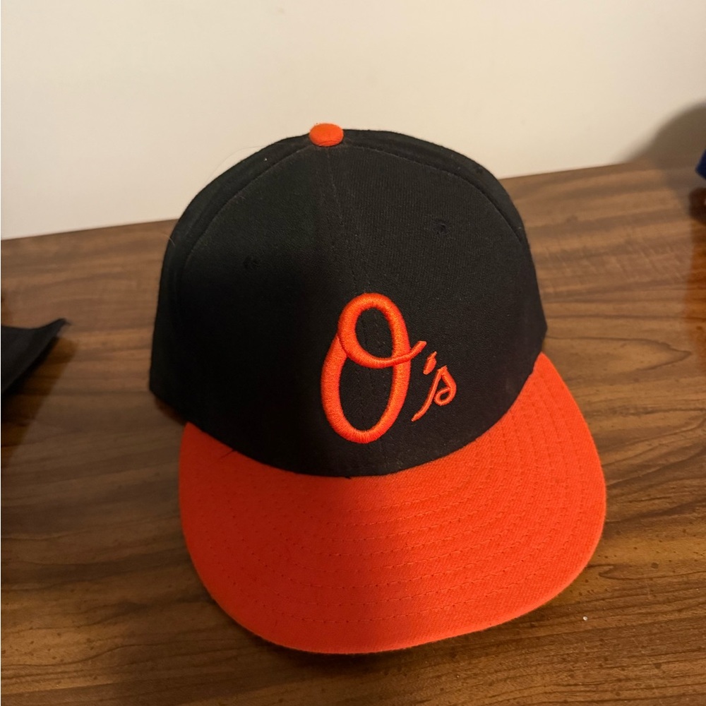Black and Orange Baltimore Orioles Hat